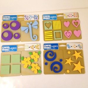 4 Packs Duncan Chunky Layers On See Thru Mount Foam Craft Applicators